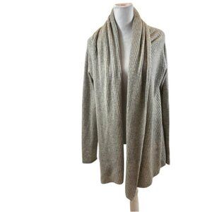 Ladies Club Monaco Cashmere‎ Open Front Cardigan Heather Grey Medium/Large